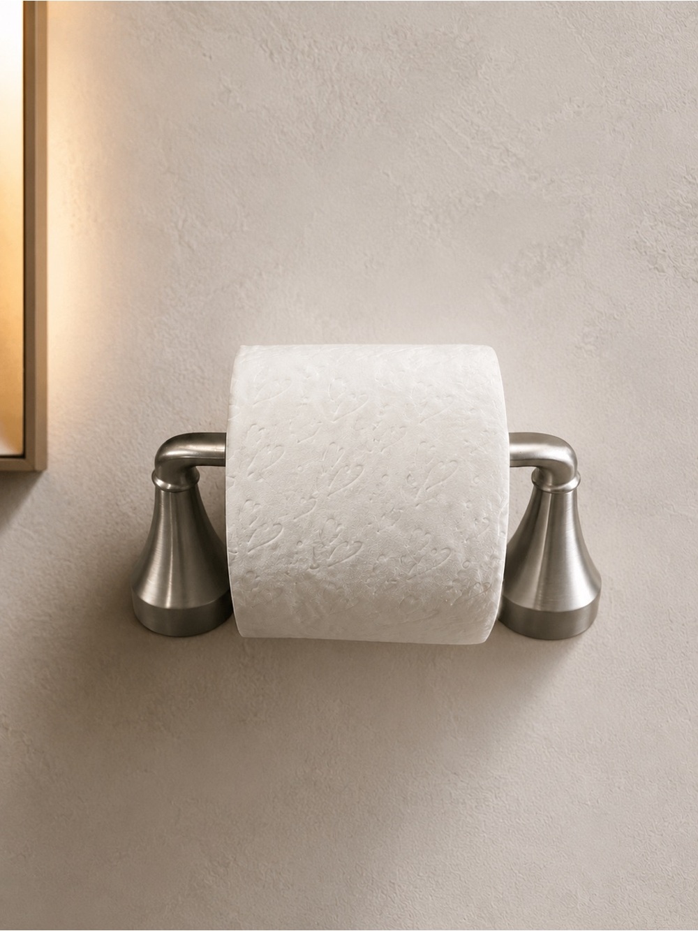 New Brushed Nickel Toilet Paper Holder – Bathroom Wall Mount, New in Box